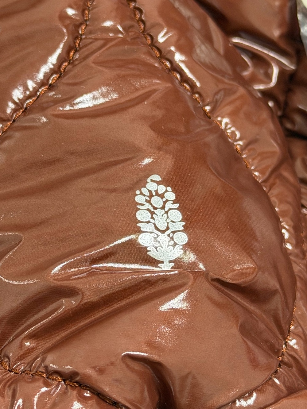 NWT FP Movement Surplus Shine Quilted Carryall Bag Nutshell Brown Puffer Tote - Picture 4 of 14